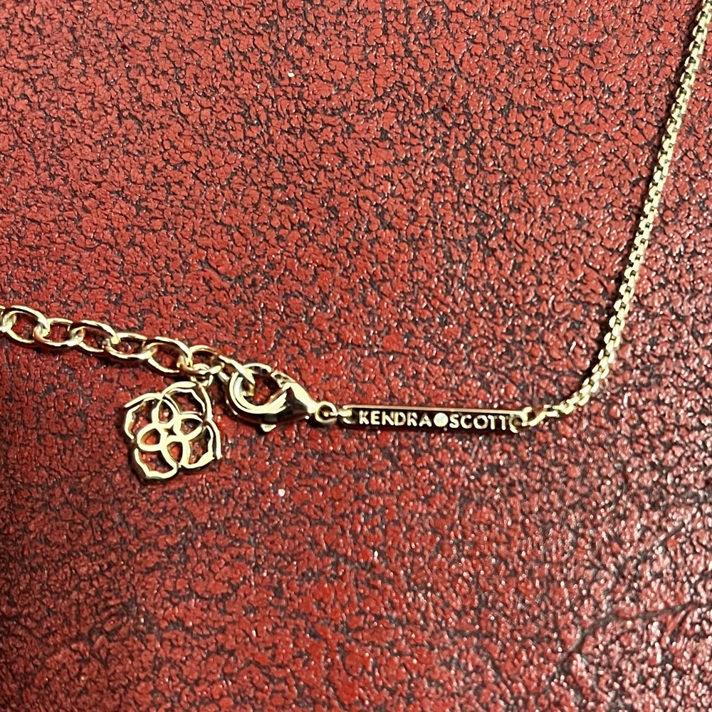 Kendra Scott Rose Gold Dichroic necklace